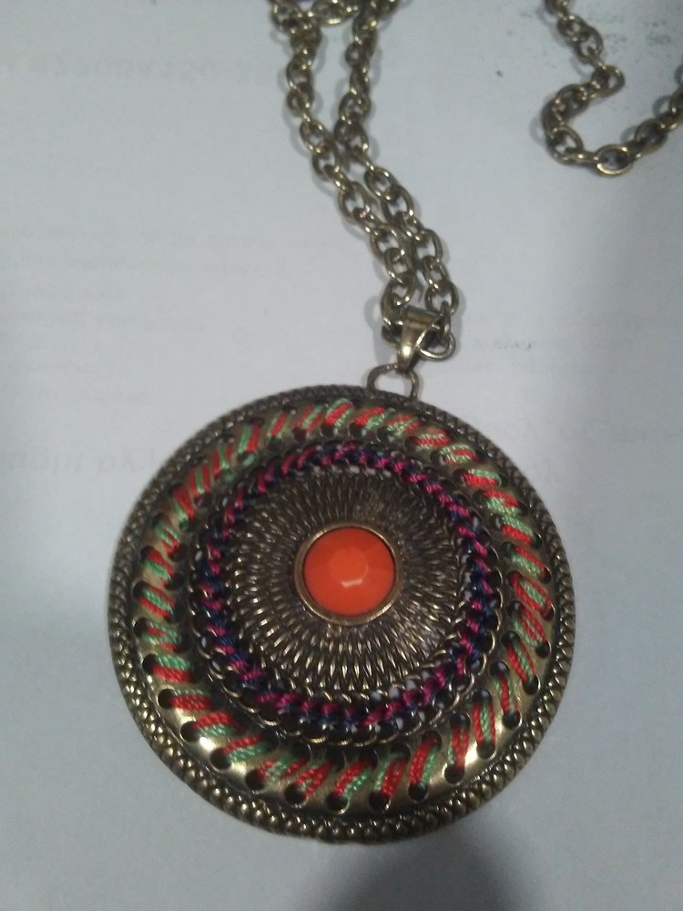 Vtg BOHM Pendant Chain Necklace