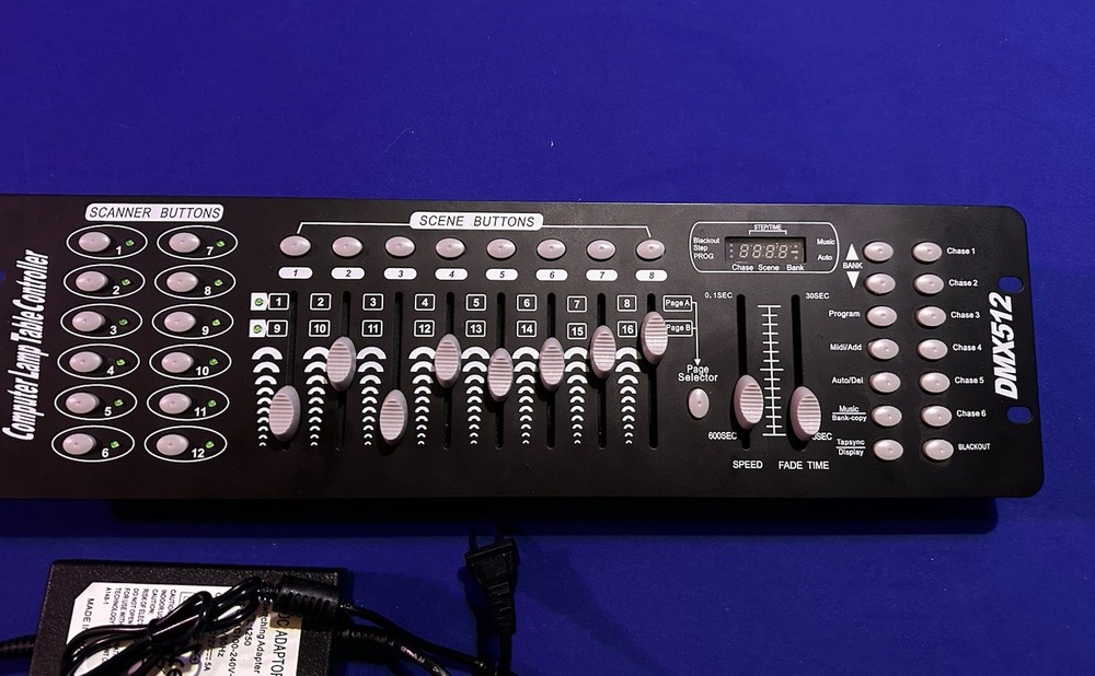 DMX 512 Controller 192 Channel Operator Console Stage Party DJ Lighting