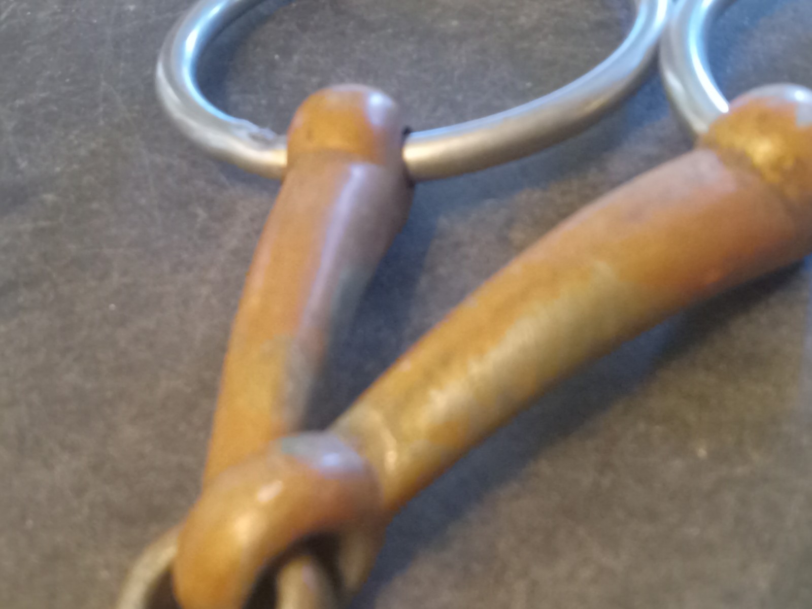 used loose ring snaffle bit 5 in copper mouth
