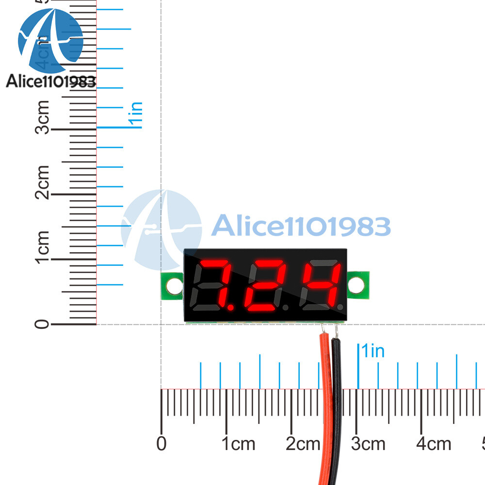 1-10PCS 0.28 inch Digital LED Amp Red 3 Bits LED Voltmeter Ammeter Voltage Meter