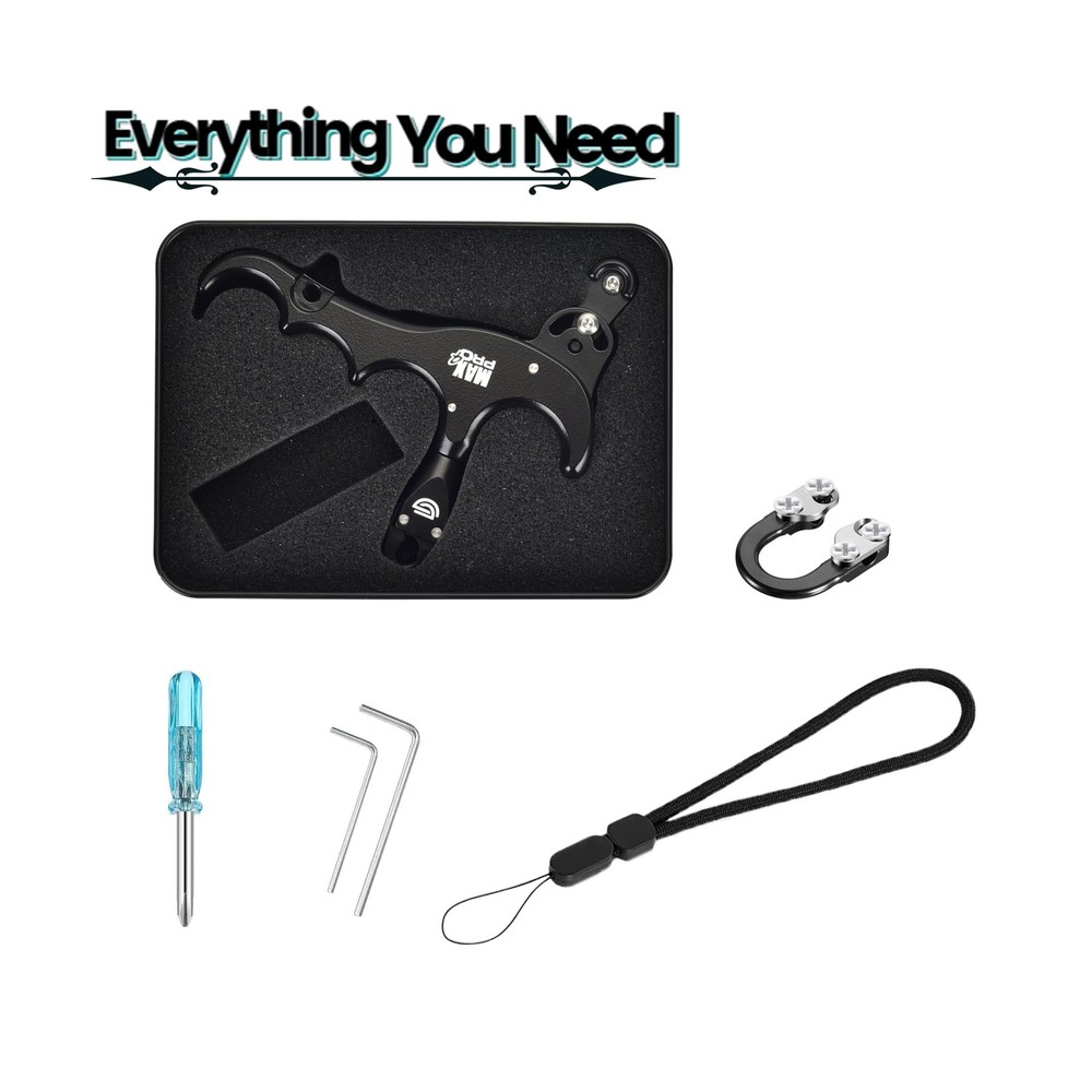DD Bow Release Archery Release 360° Rotatable Thumb Release for Compound Bo