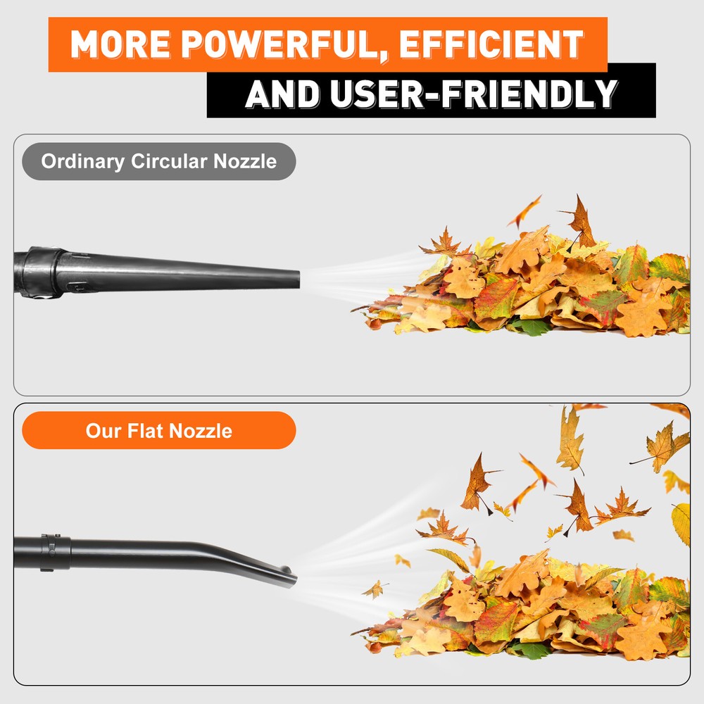 Commercial Backpack Gas Leaf Blower Manual Start 63cc Two-stroke Engine