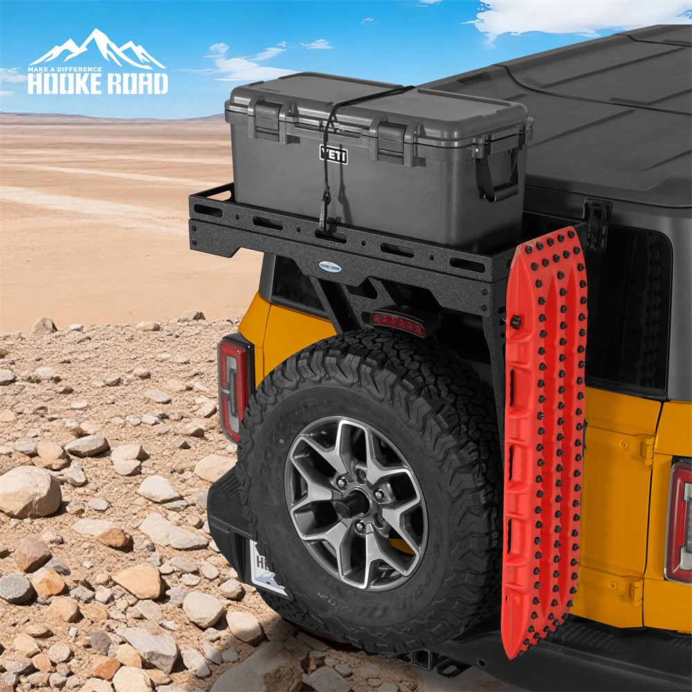 Hooke Road Tailgate Basket Cargo Rack w/ Reinforced Hinge for 21-26 Ford Bronco