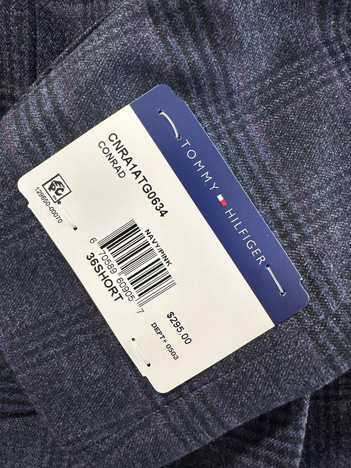 NEW Tommy Hilfiger Mens Conrad Modern Fit Plaid Sport Coat Blue Size 36S NWT