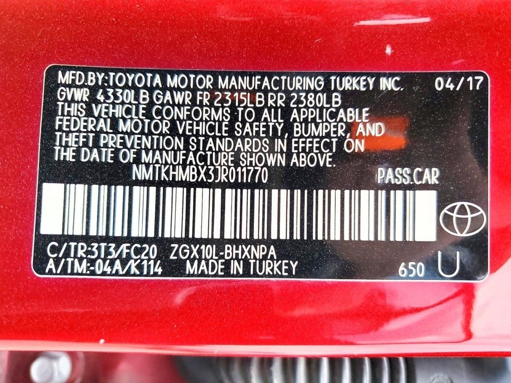 Camera/Projector Camera Front Windshield Mounted Fits 18 C-HR 3867576