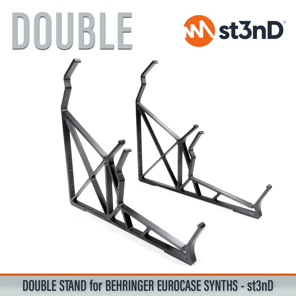 DOUBLE STAND for BEHRINGER EUROCASE INSTRUMENTS AND SYNTHS - 3D Printed