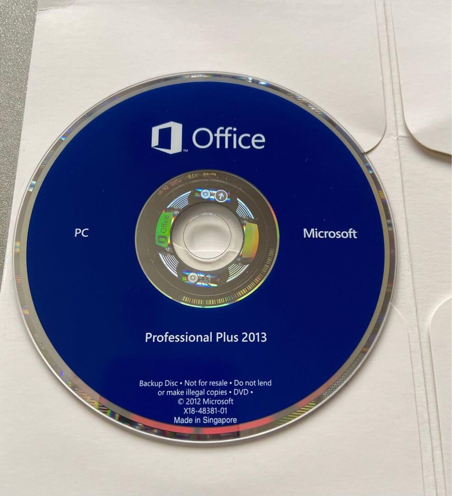 Microsoft Office 2013 Professional Plus - 1 PC key  (DVD or USB)