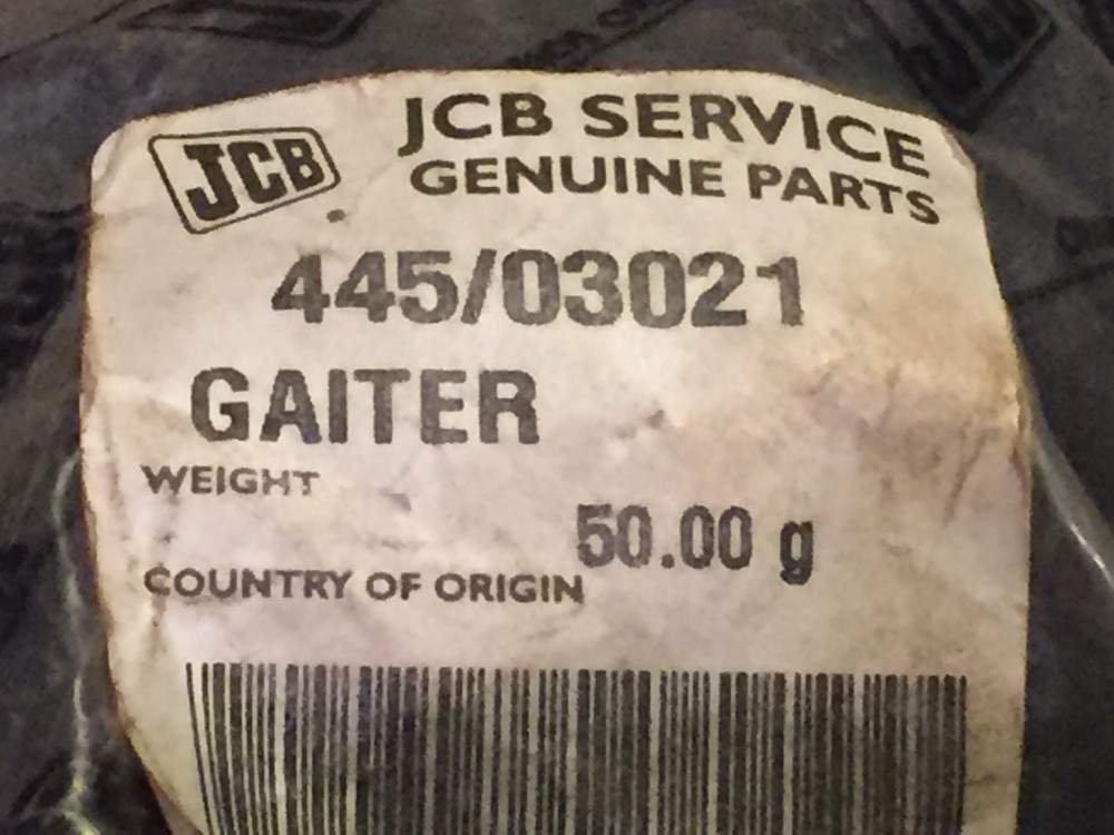 JCB Genuine Gaiter 445/03021
