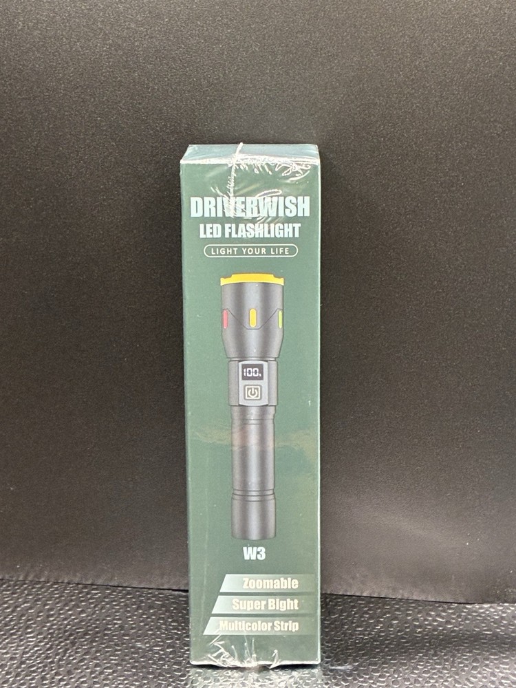 LED RECHARGEABLE FLASHLIGHT  Driverwish   *NEW FAST SHIPPING*