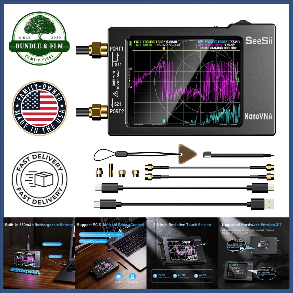 User-Friendly Vector Network Analyzer with Android and PC Software Support