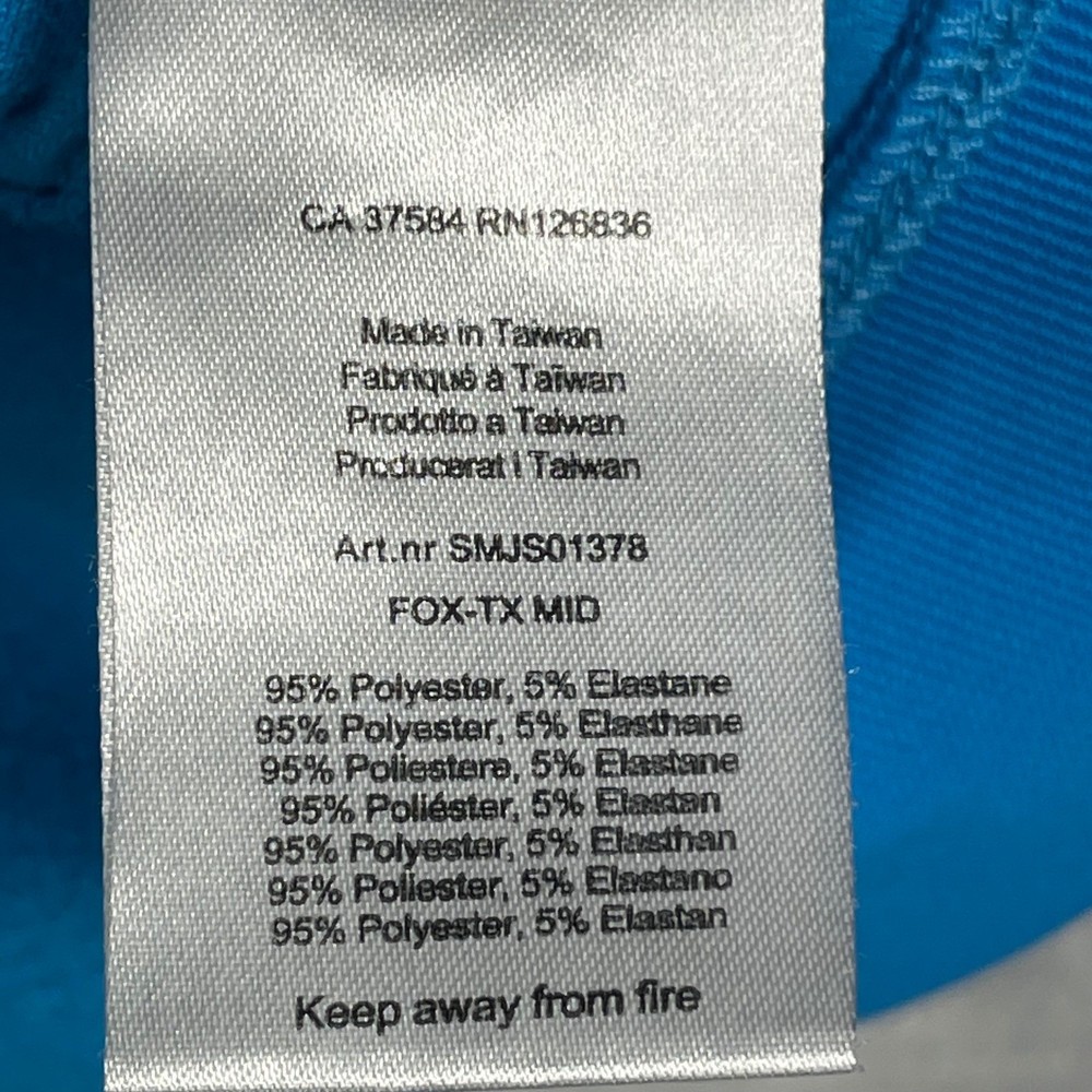 J.Lindeberg Mens Fox-TX Mid 1/4 Zip Golf Pullover Blue Medium SMJS01378