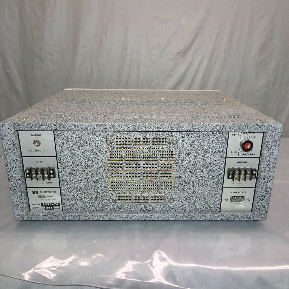 MB ELECTRONICS POWER AMPLIFIER 2250MB s/n 839