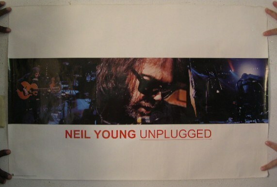 Neil Young Poster Unplugged Concert shots