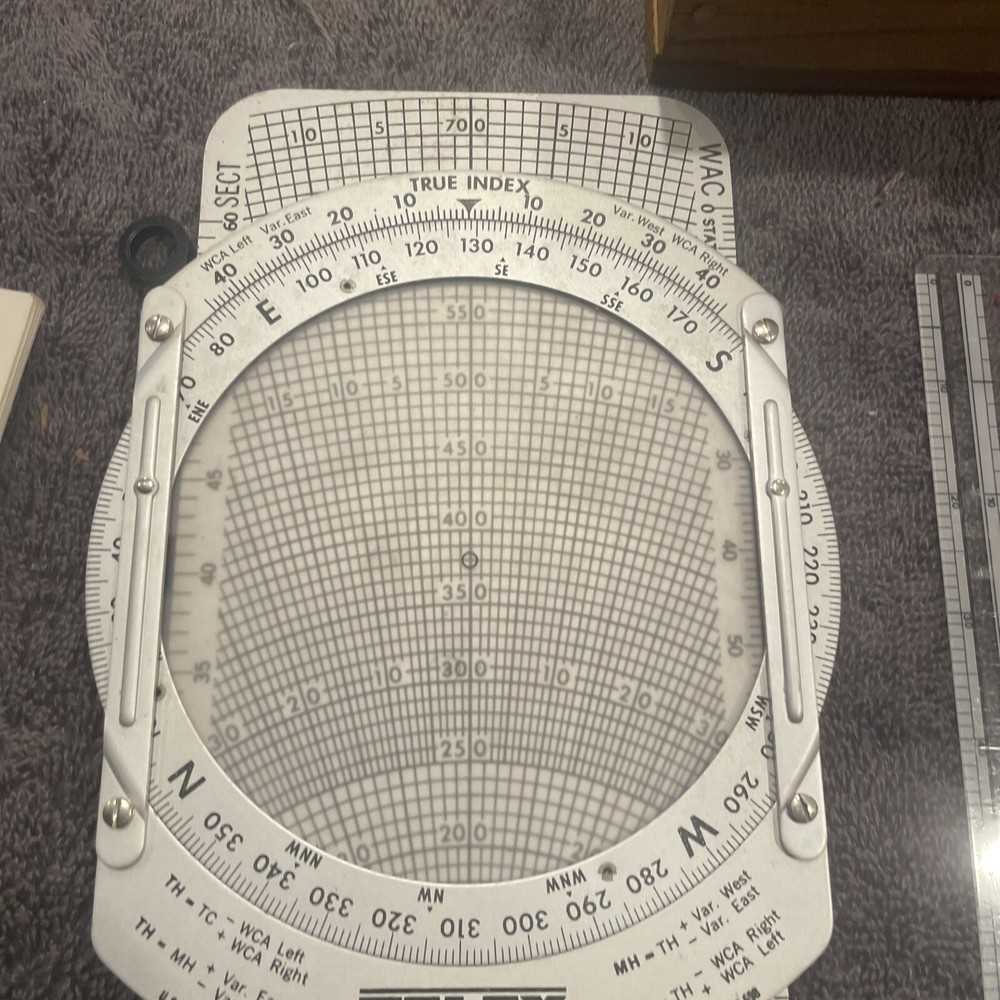 Vintage TELEX E-6B Computer FDF-47 / 50 / 51 Dead Reckoning & Instrument Plotter