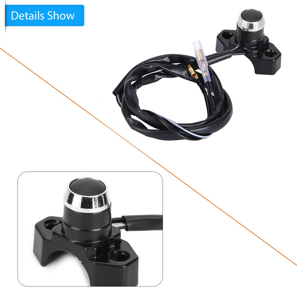 22mm Motorcycle Motorbike Handlebar CNC Engine Start Stop Kill Button Switch BT