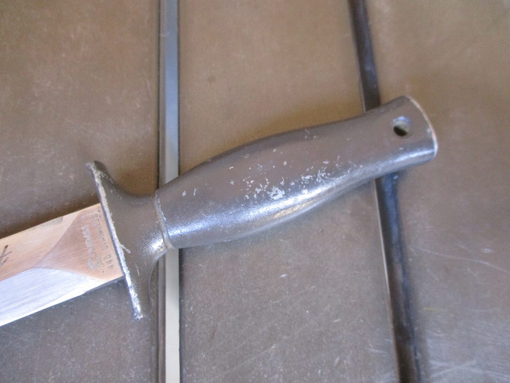 Vtg Compass TEXAS WILDCAT Fixed Blade Boot Knife