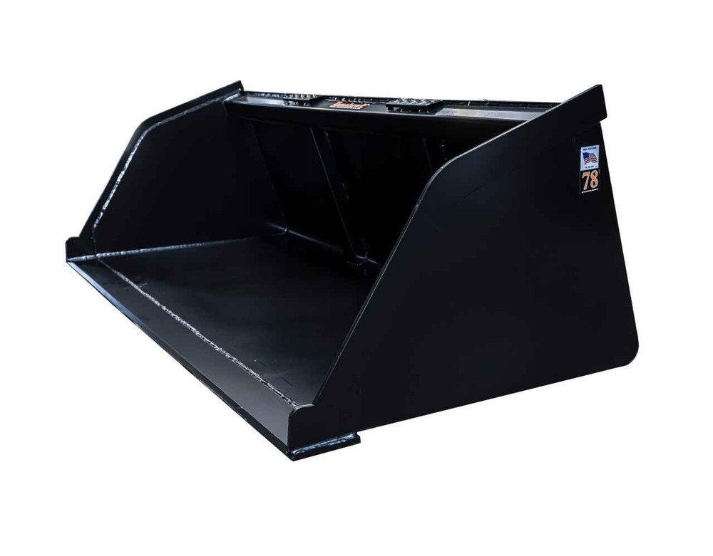 TOMAHAWK 78" SNOW MULCH BUCKET SKID STEER QUICK ATTACH - FREE SHIPPING - 3003