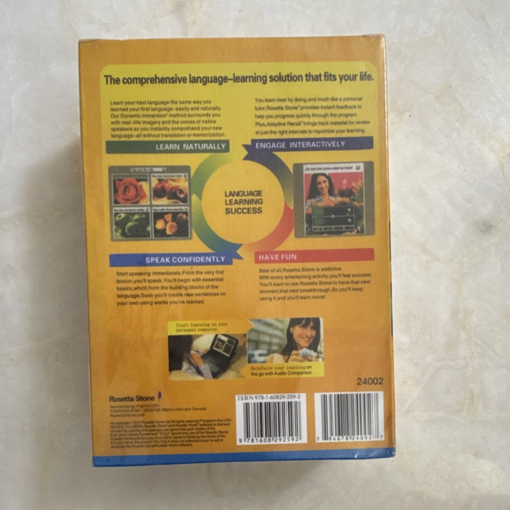 Sealed Rosetta Stone Polish Language Course Windows/Mac Levels 1-5 Version 4