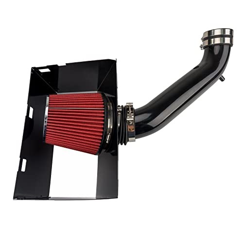 Air Intake Kit, Cold Air Intake System Kits w/Filter Aluminum Replacement for