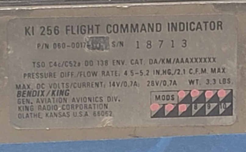 KING KI256 Flight Command Indicator
