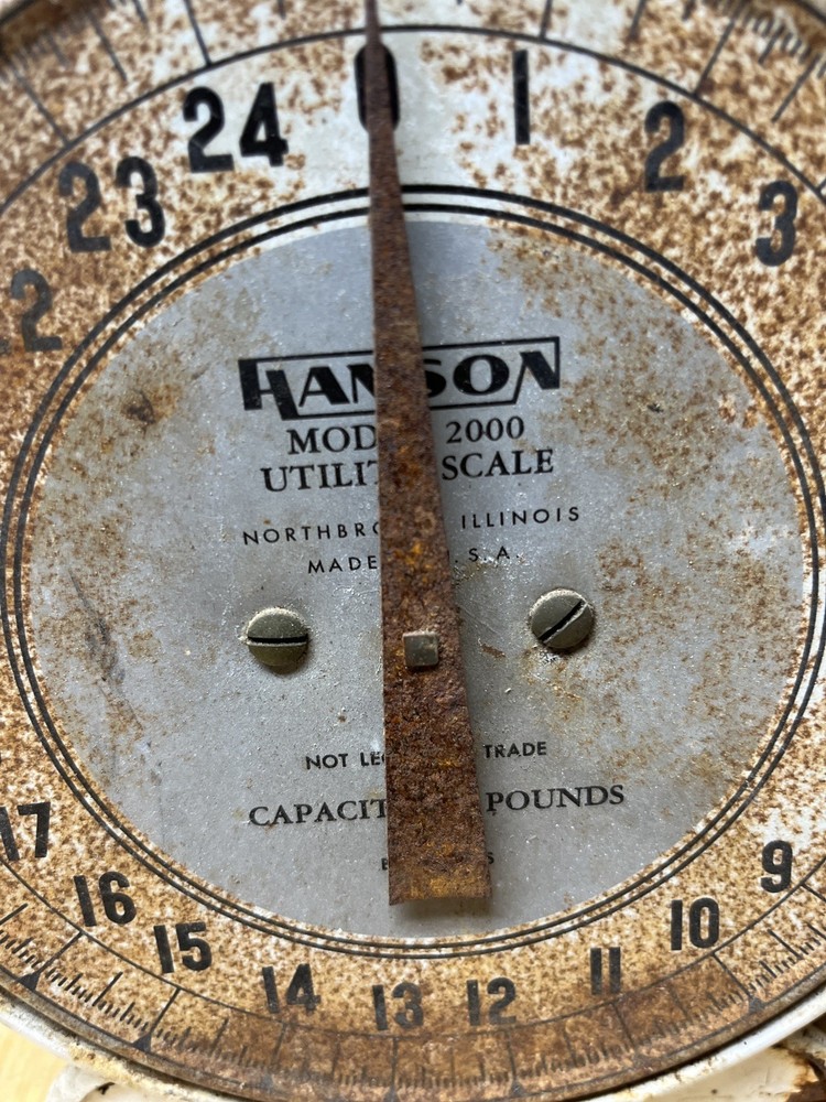 Hanson Model 2000 Utility Scale 25 lbs VTG