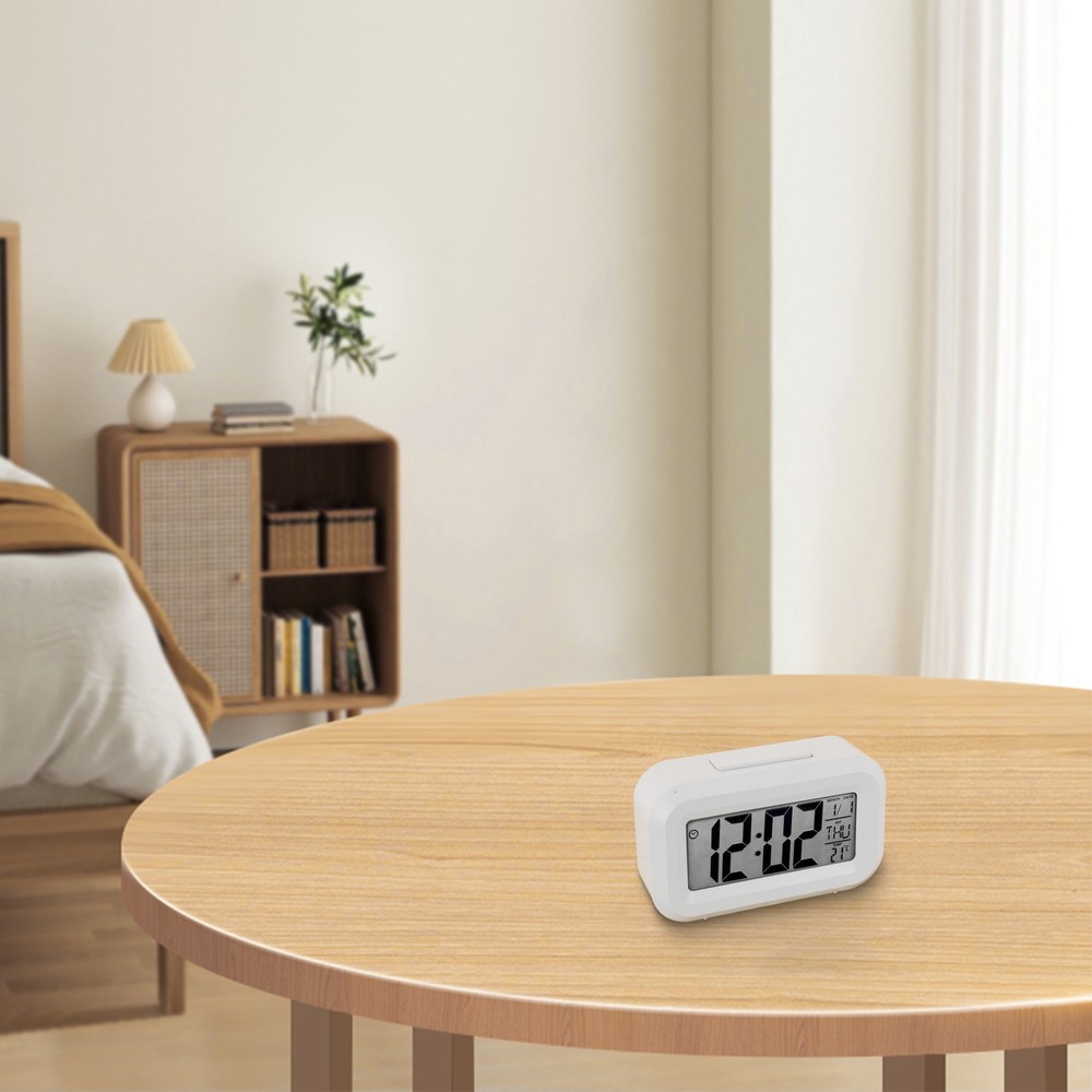 LED Digital Alarm Clock Electronic Screen Desktop Home Office Backlight Snooze