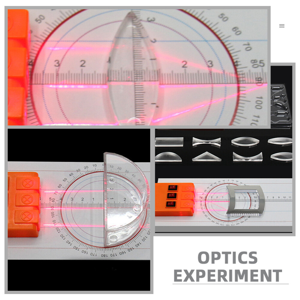 1 Set Physics Science Optical Experiment Tool Optical Lens Refraction Set