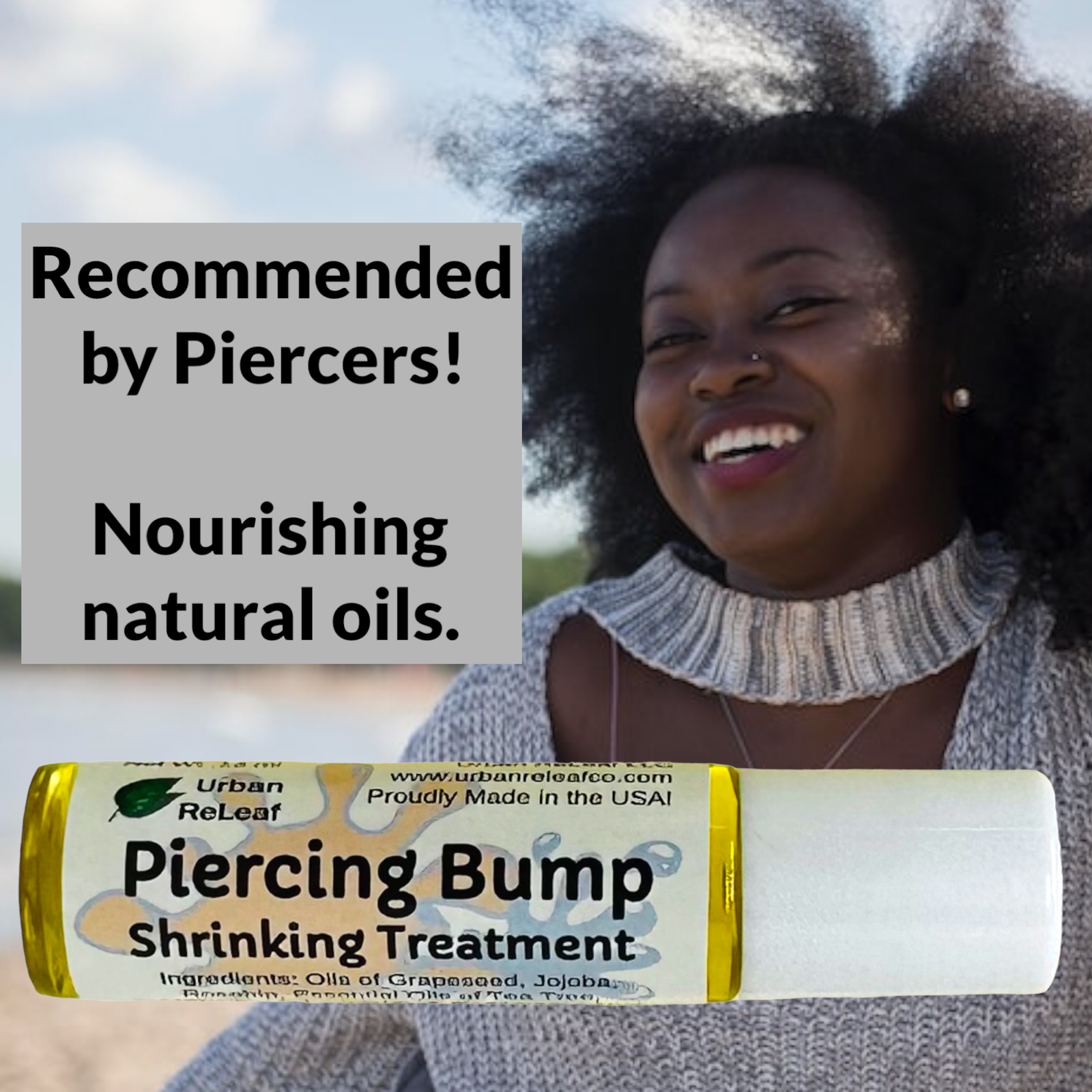 Urban ReLeaf Piercing Bump Shrinking Treatment! Aftercare Keloid Scar Cartilage