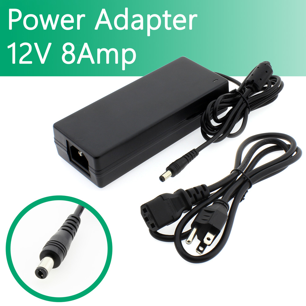 12V 8A DC Power Adapter for ANY IR Security Cameras CCTV Security DVR & LED UL
