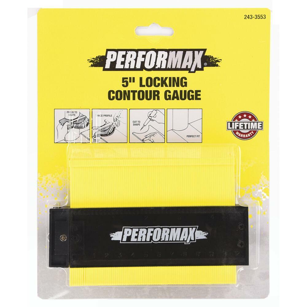 5" Locking Profile Contour Gauge Pattern Shape Transfer Copy w/ SAE Metric Ruler