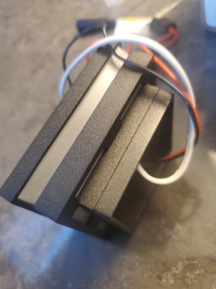 black white Ornamental Low Voltage Combo Post Cap Light 2" x 2" (6 pack)wolf