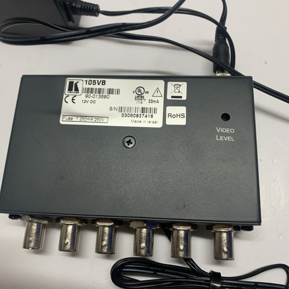 KRAMER 105VB 1:5 COMPOSITE VIDEO DISTRIBUTION AMPLIFIER High Resolution Video DA