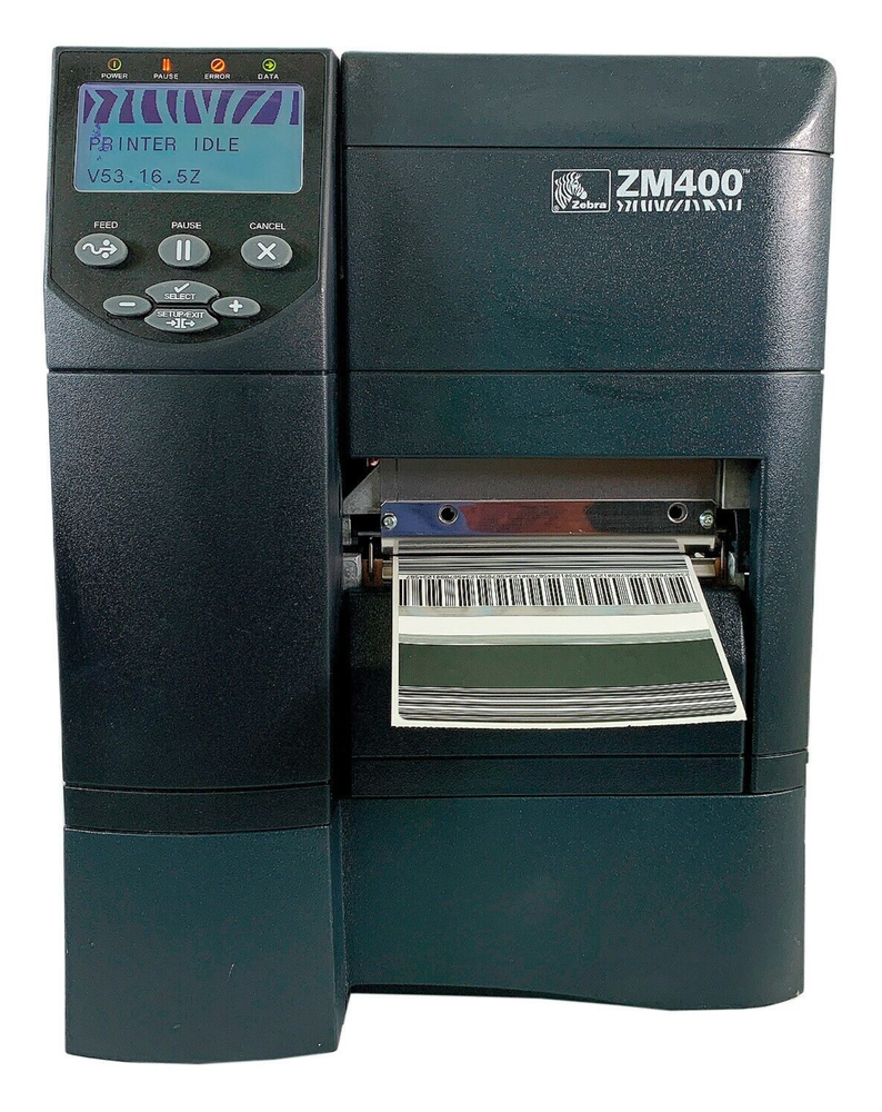 Zebra ZM400 Thermal Transfer Label Printer Ethernet USB Serial FULLY TESTED