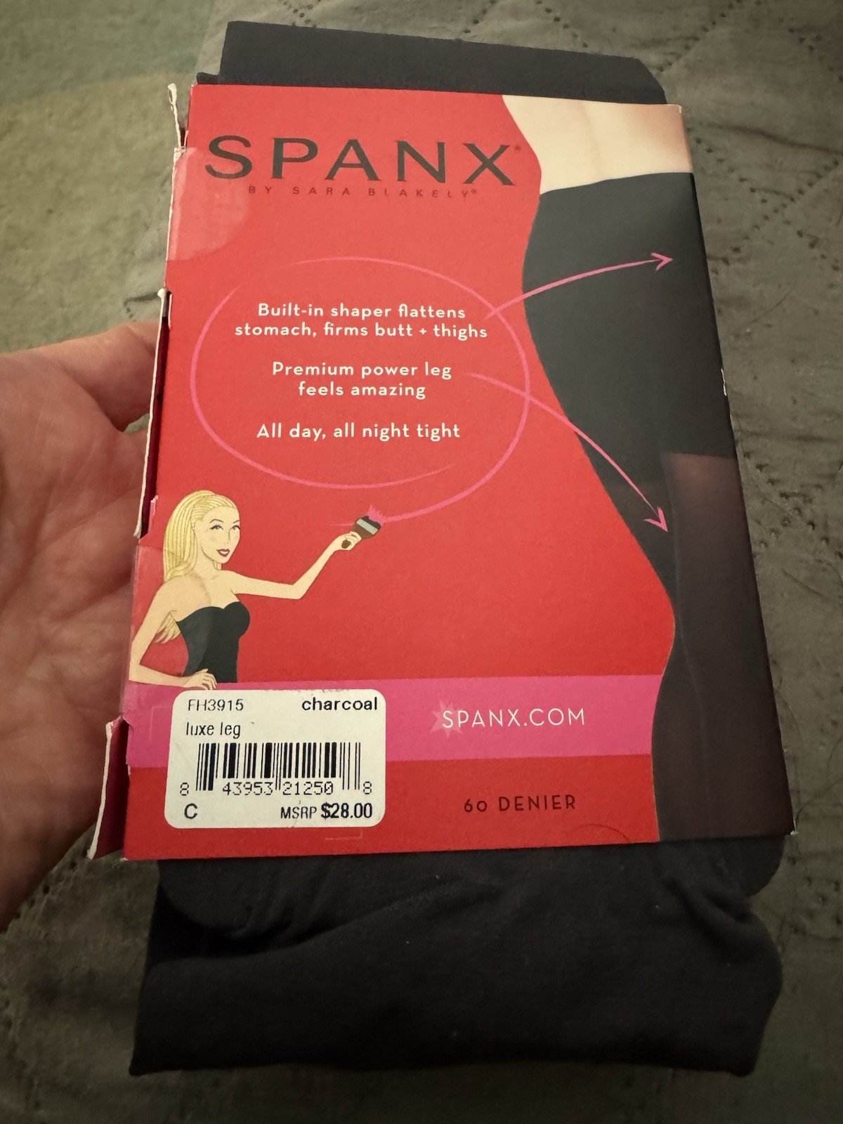 Spanx Luxe Legs Tights C Charcoal Size C