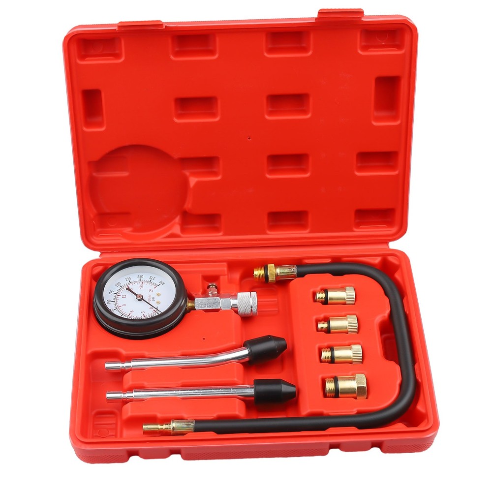 Engine Cylinder Compression Gauge Tester Kit Gas Engine Diagnostic Testing Tool