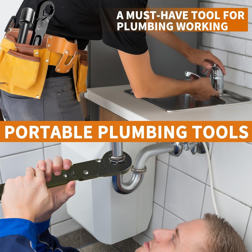 Professional Angle Stop Wrench Kit Removal Tool for Installing and Removing