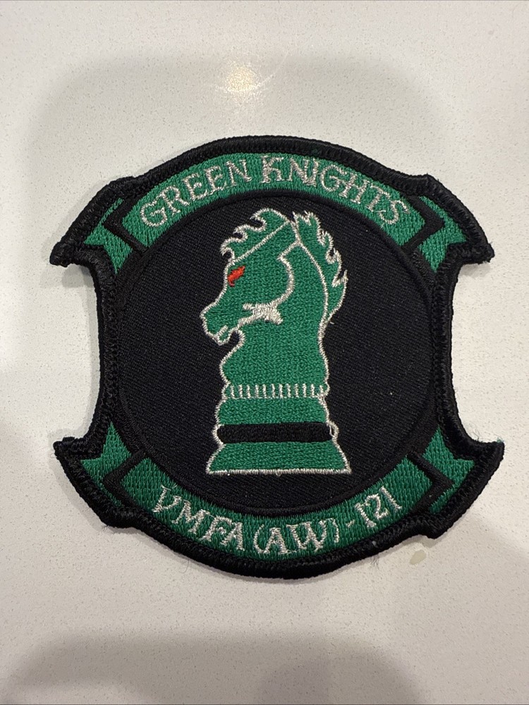 USMC Marines Squadron Patch: VMFA-121 "Green Knights"