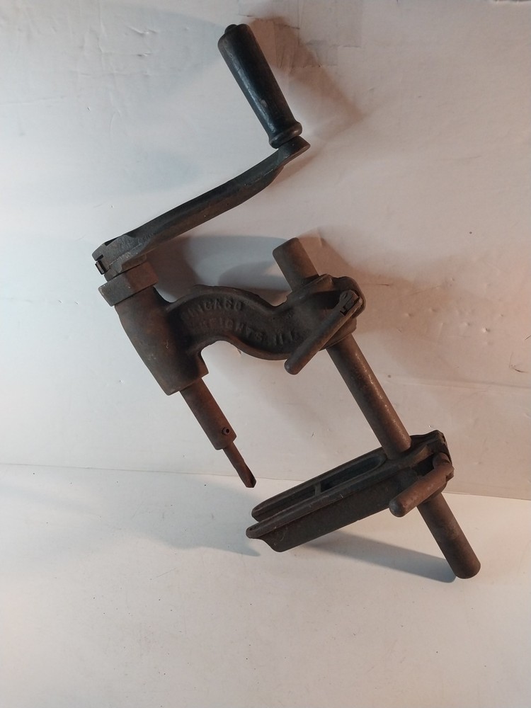 Vintage COLE TOOL MFG Pipe Hand Manual Drill Press