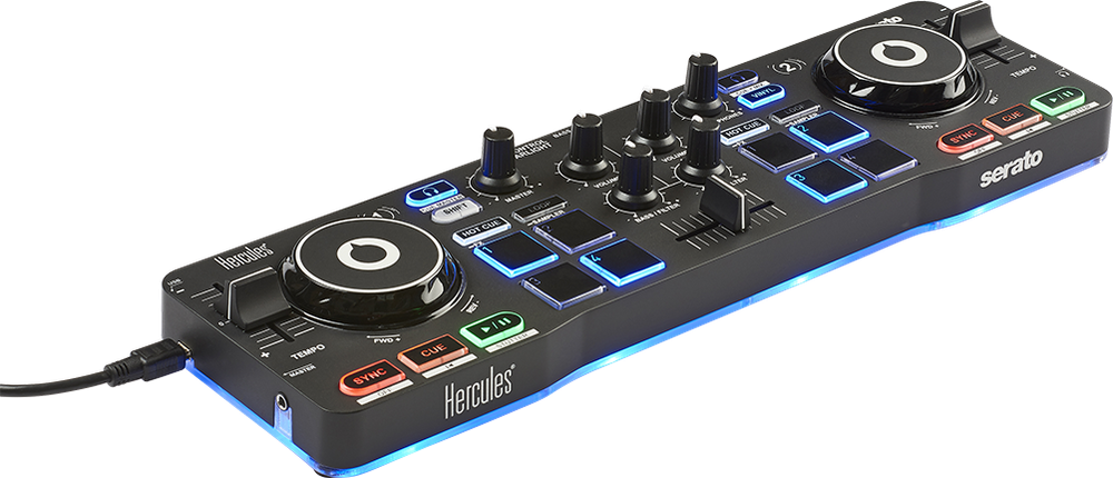 Hercules DJ Control Starlight Compact controller w/built-in sound card
