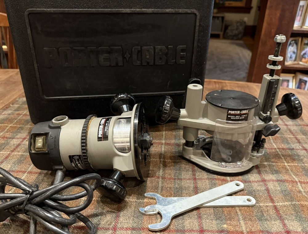 Porter Cable Plunge & Fixed Router Kit- 1001 T2 & 6931 Type 2 Base