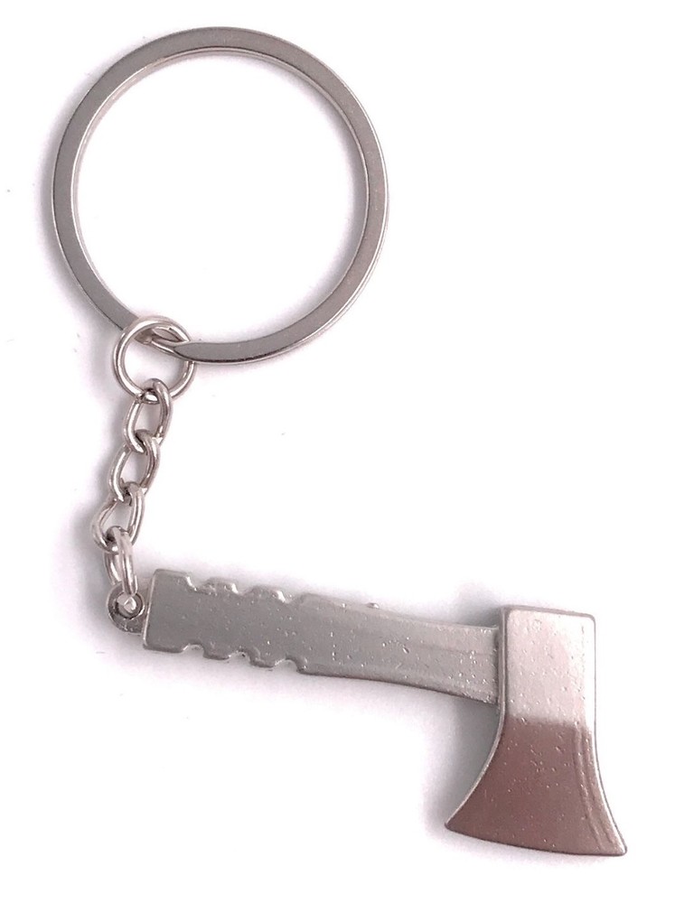 Beil Axe Tool Baumfäller Metal Keychain Pendant