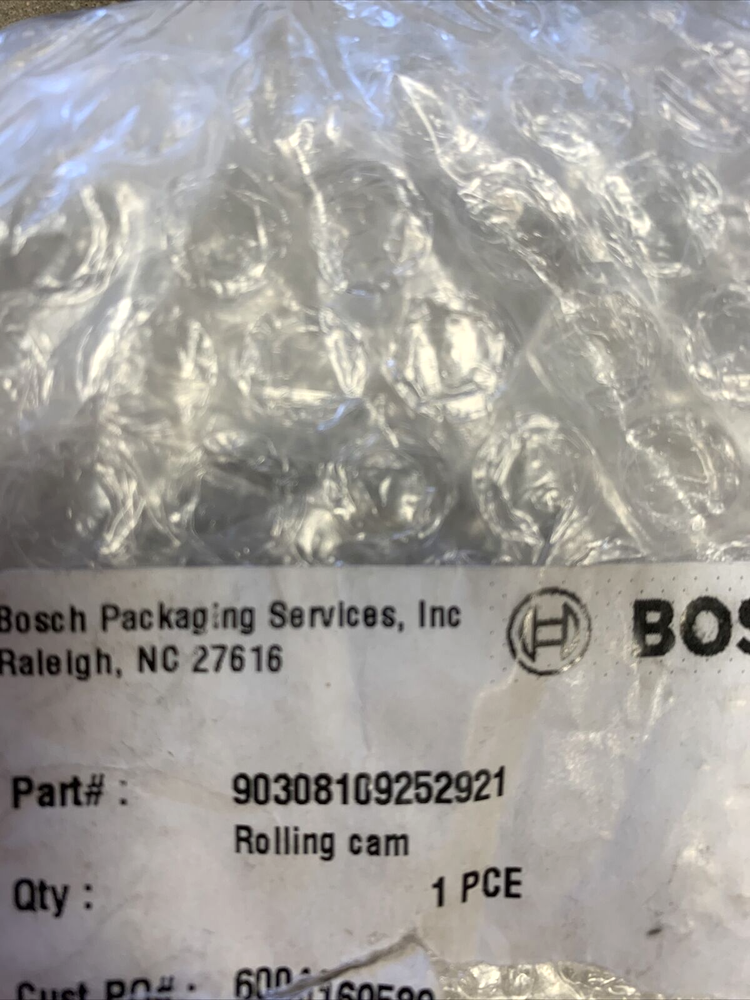 Bosch Rexroth Capper Packaging Machine Part 8-109-252-921 Rolling Cam 2-pack New
