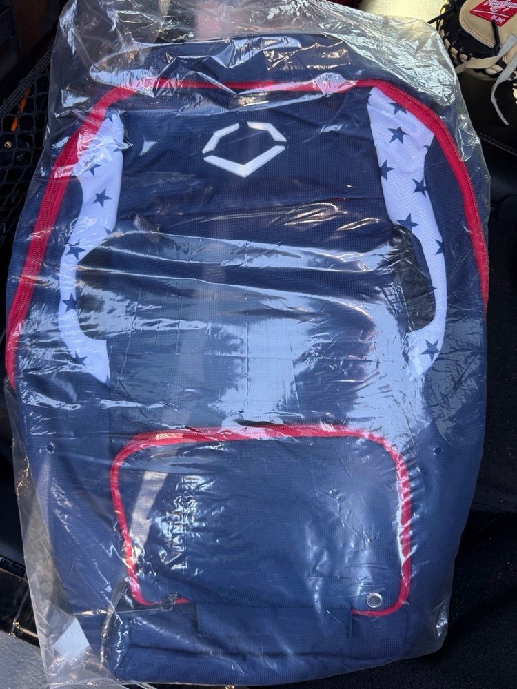 Evoshield Baseball Backpack Red/White/Blue, Model WB57179
