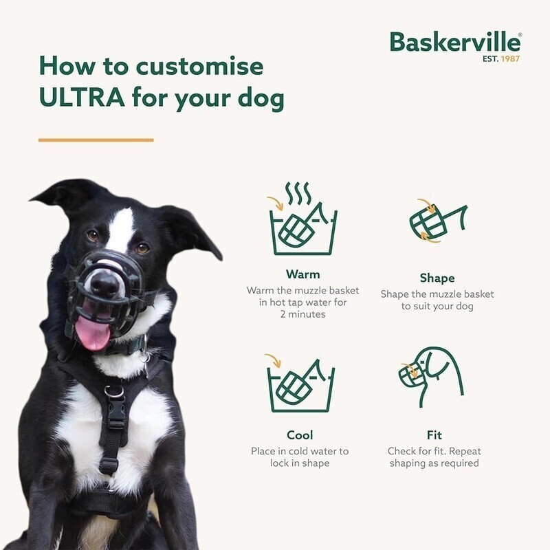 Humane Dog Muzzle Large Breathable Adjustable Training Anti Bite Comfort Fit New