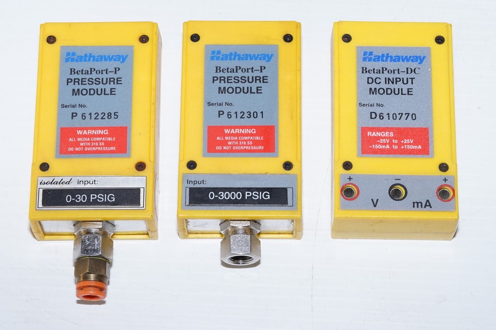 Hathaway BetaPort-P Pressure Modules and DC Input Module 0-30psi 0-3000psi
