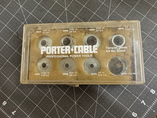 Porter Cable No. 42000 9-Piece Router Template Guide Set