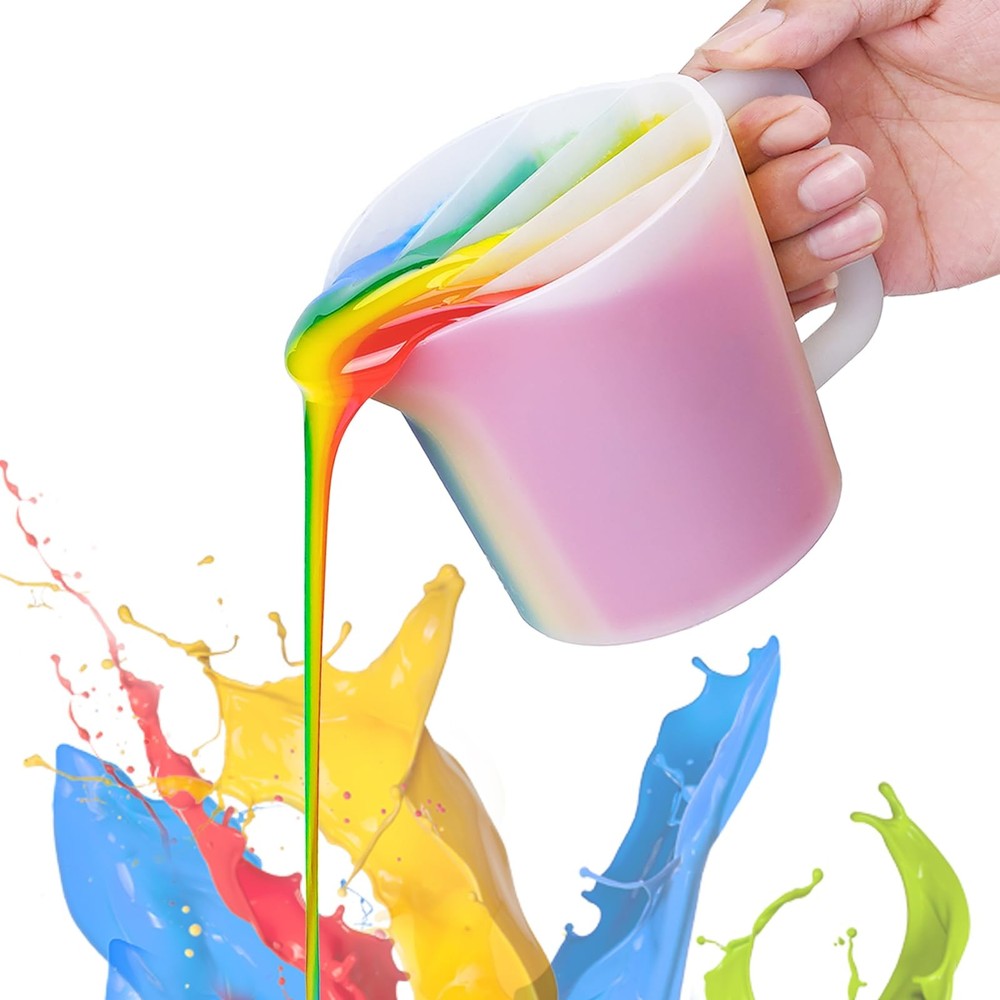 17OZ/500ML Split Cup with Handle, Thicken & Easy Clean Split Cups for Paint P...