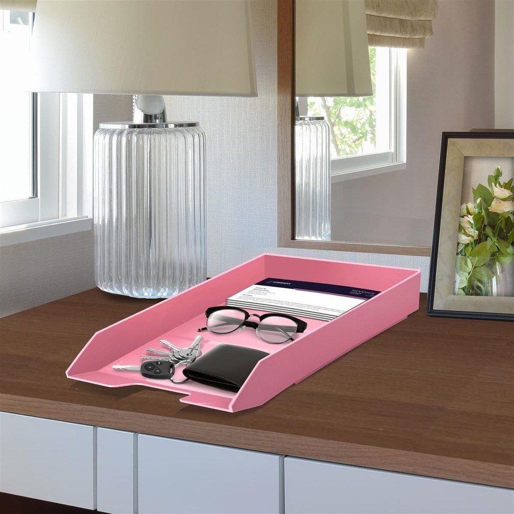 Stackable Letter Tray Front Load, Letter Size, Stacking Document Desk Office ...