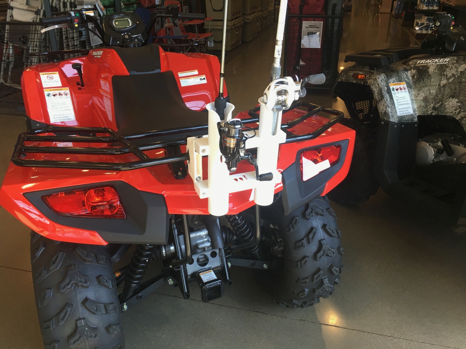 Fishing Rod Holder CLAMP2 Pontoon SeaDoo Switch ATV UTV Golf Cart Brush Rail