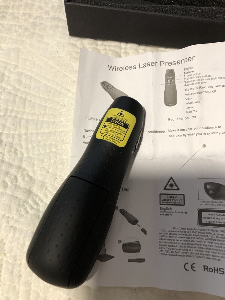 RoHs Laser Presenter New Open Box